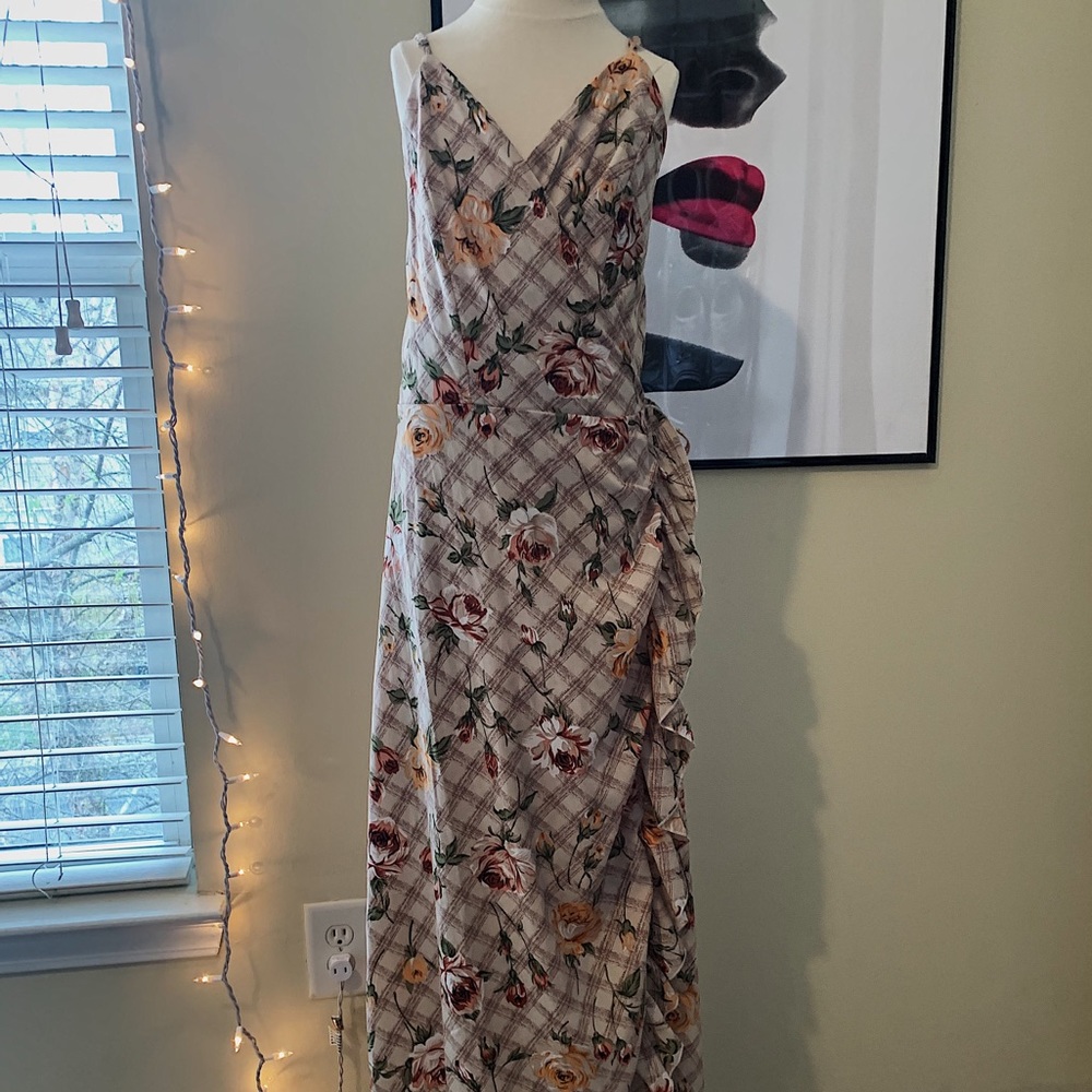 Wrap around maxi dress